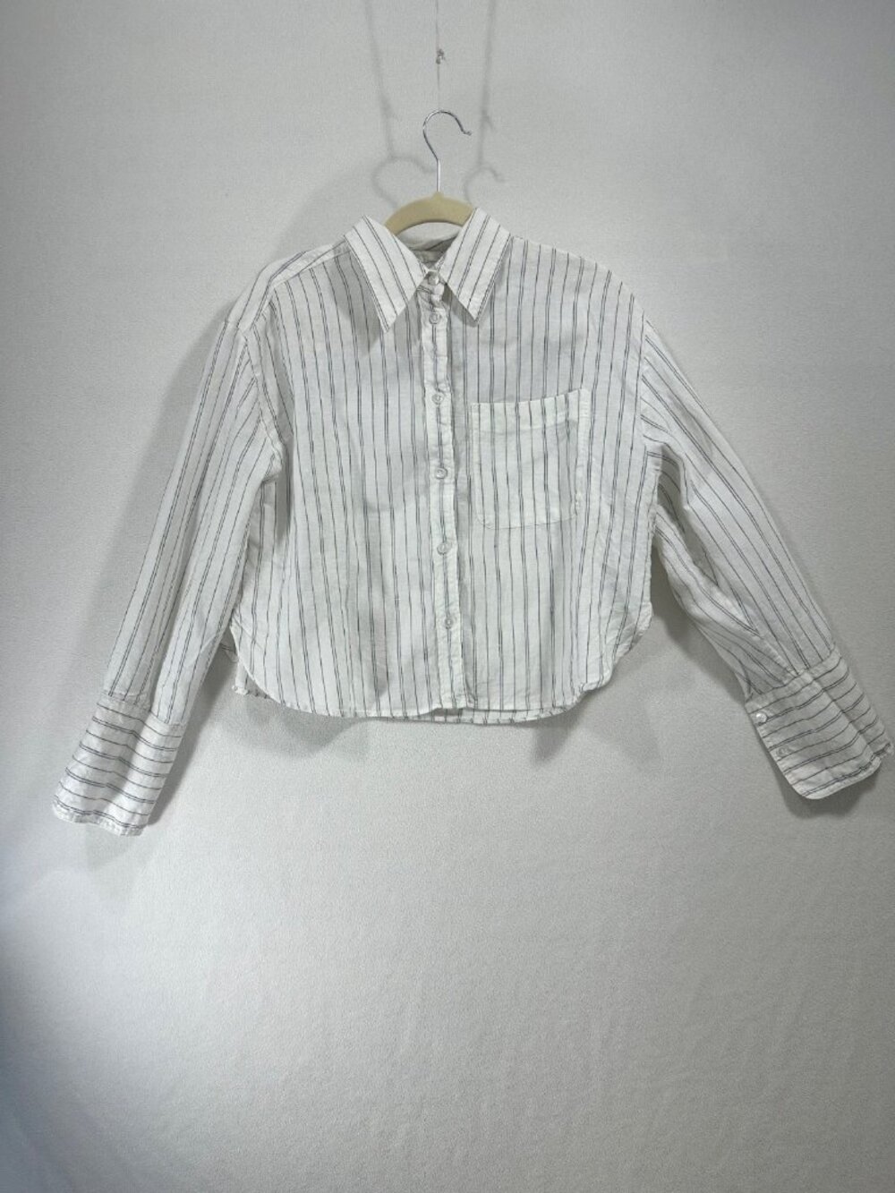 Banana Republic BR 100% Linen Striped Button Up Long Sleeve Small